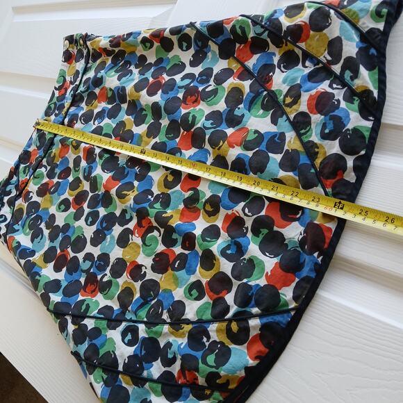 Edmé & Esyllte Bubble Finger Paints A-line Skirt size 4 REPAIRED lined cotton - Picture 10 of 13